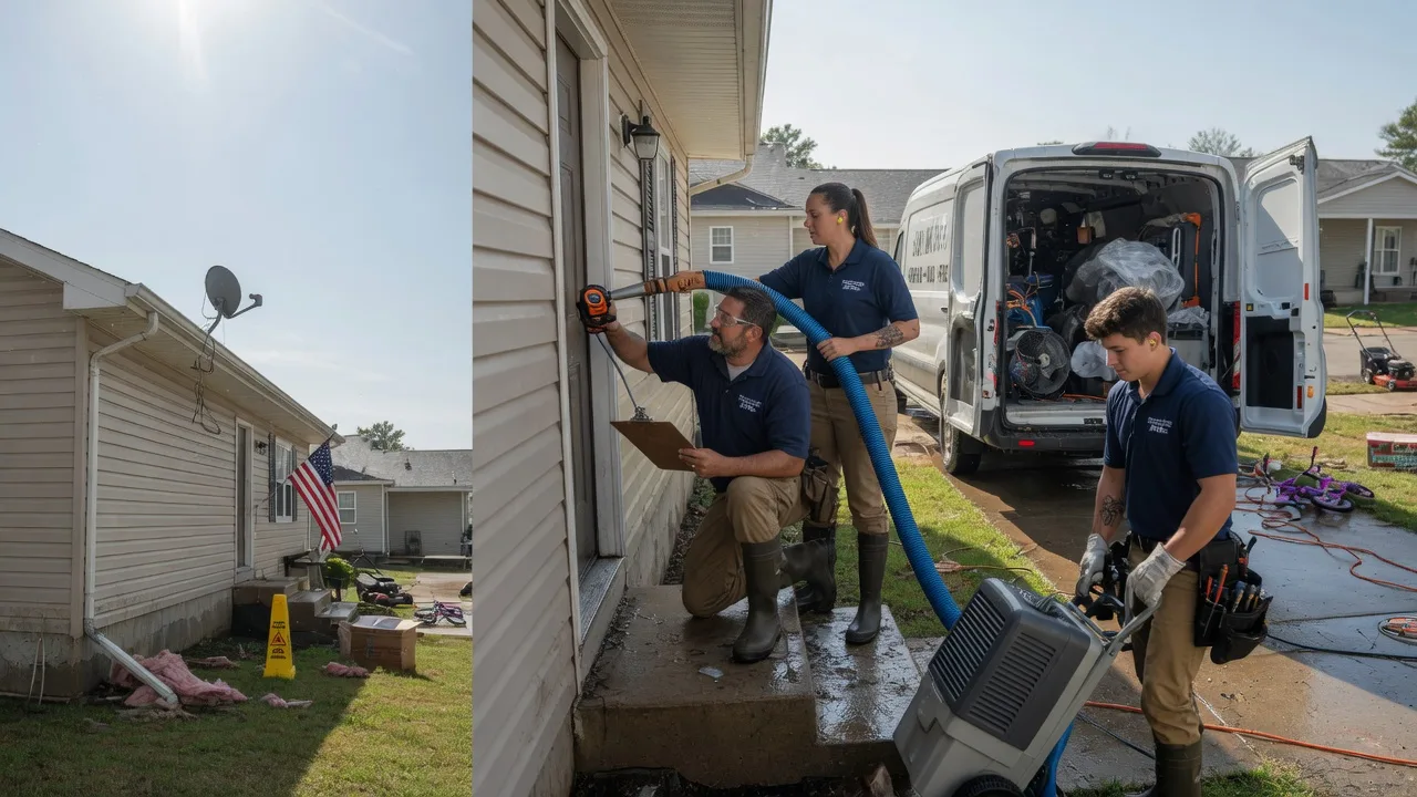 Ceiling Water Damage Restoration in Burnettsville, IN near me